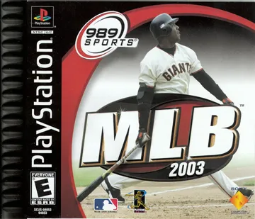 MLB 2003 (US) box cover front